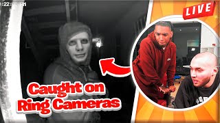 B LOU & ADIN ROSS REACT TO SCARY VIDEOS CAUGHT ON RING CAMERAS 😱