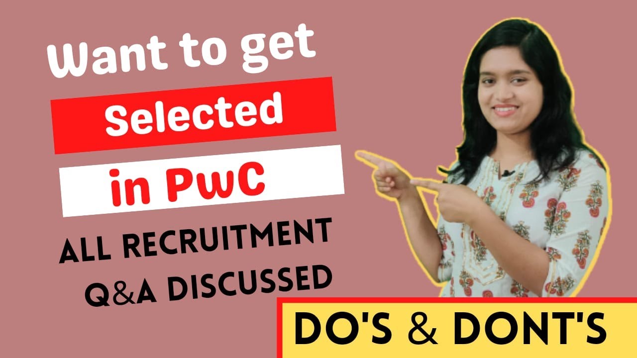 PwC Recruitment QnA | Step 2 | My Experience | 