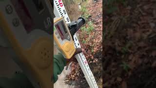 Grade stick first hand.