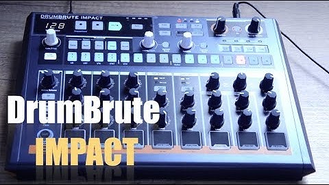 Arturia-DrumBrute Impact first sound pattern and new color mode (no talking)