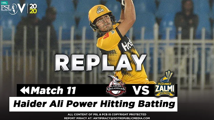 Haider Ali Power Hitting Batting | Lahore Qalandar...