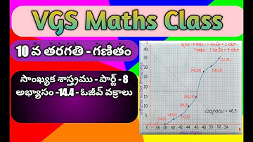 Statistics-Part-8-ogivecurves-Class-10-Maths-Ex.14.4-10వ,తరగతి-సాంఖ్యక శాస్త్రం-14.4 -ఓజీవ్ వక్రాలు