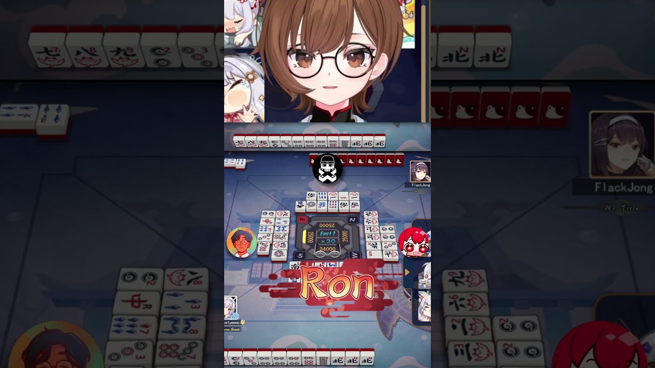 Let me show you the true meaning of Riichi #mahjongsoul #yusong #hinabobina #flackblag #lovelymomo