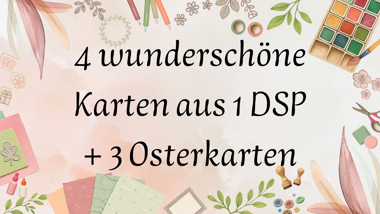 Traumhaftschöne Bastelsachen von @My Paper Project // 3 Osterkarten und 4 Karten mit 1 DSP