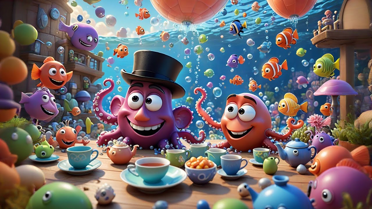 Under the Sea Tea Party | Fun Ocean Rhyme for Kids | Nursery Rhymes and Baby Songs