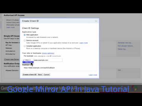 How to Use Google Mirror API in Java - Google Mirror API Tutorial