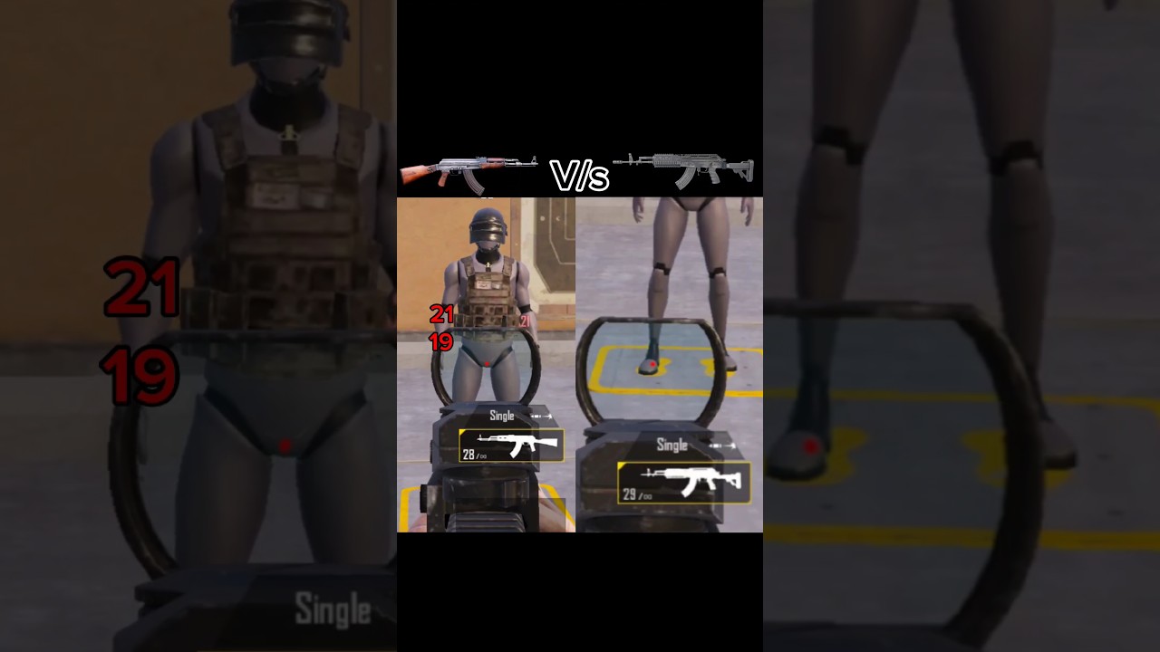 AKM V/s M762 Gun Fire Rate 😱😮