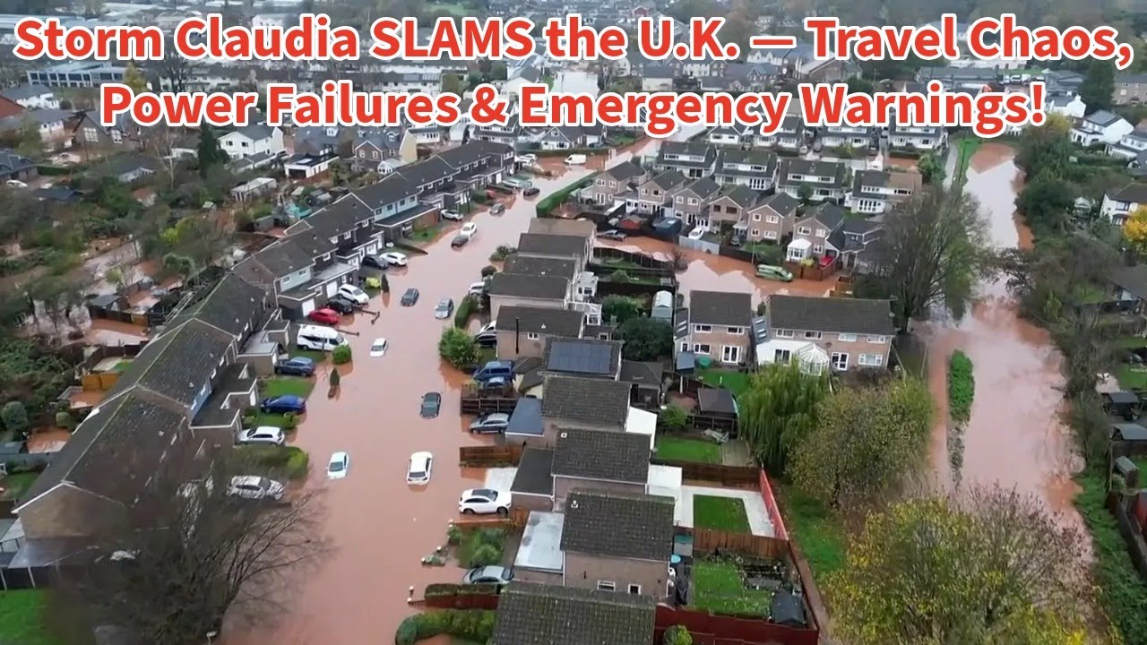 Storm Claudia SLAMS the U.K. — Travel Chaos, Power Failures & Emergency Warnings!
