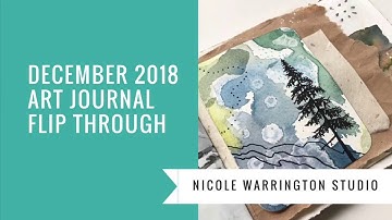 December Art Journal Flip Through