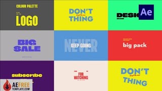Transition Titles Ae 53472555 - Drive Link | Free After Effects Template