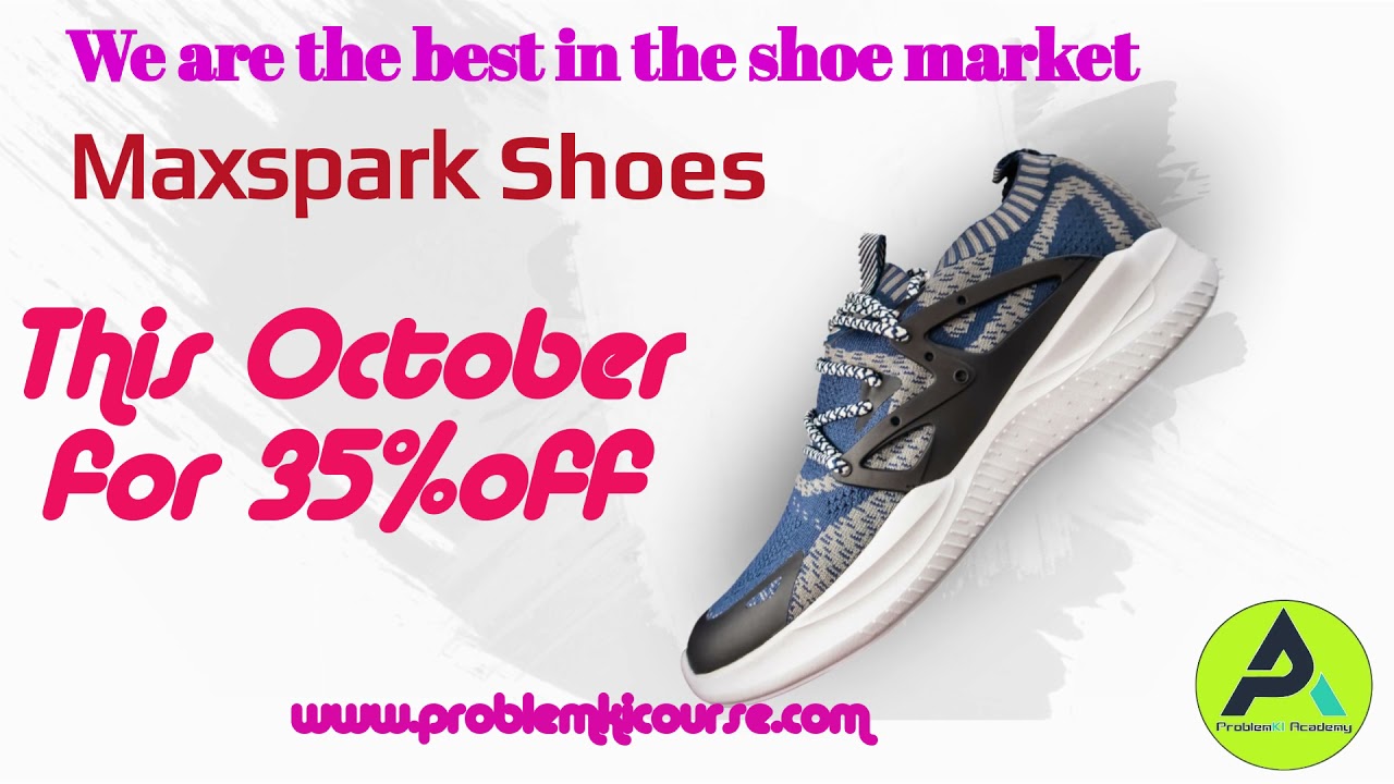Maxspark shoes ad.smart shoes ad....