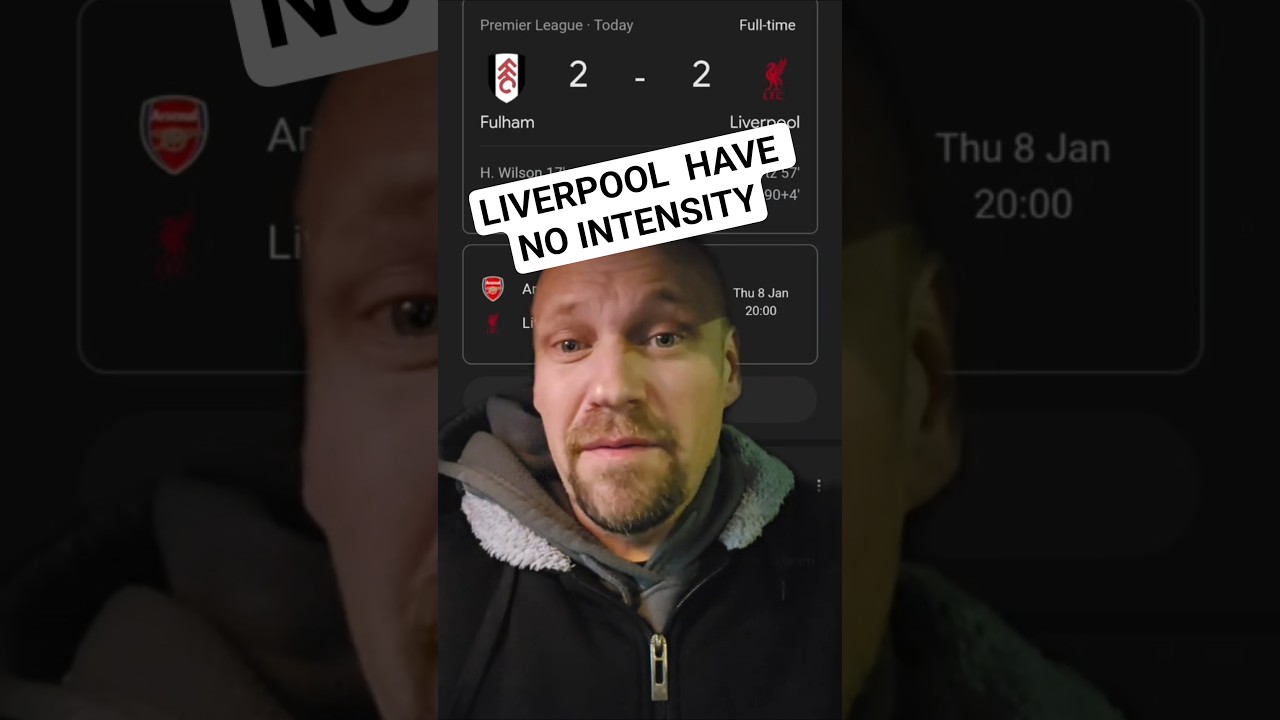 Liverpool Didn't Even Deserve The Draw Against Fulham