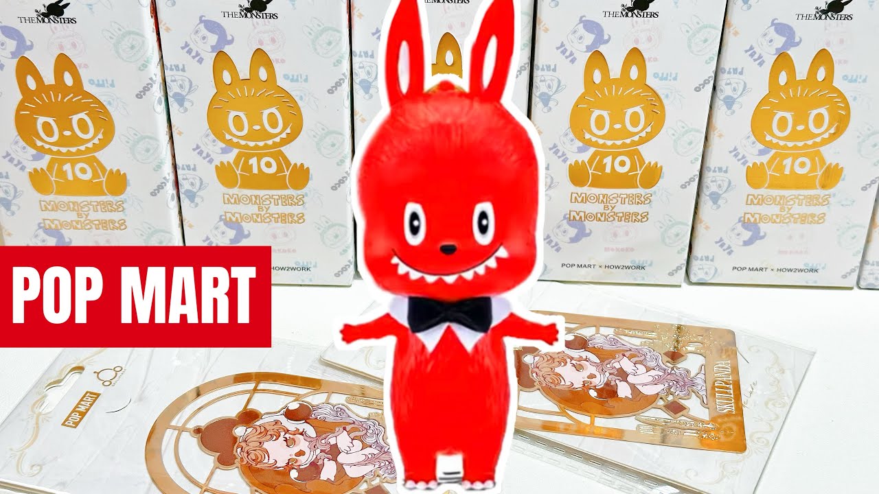 POP MART labubu Серия "Монстры", посвященная 10-летию серии, в закрытой коробке