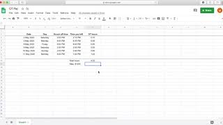 SIMPLE METHOD of Calculating OT Hourly Rate Pay in Google Sheets