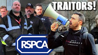 RSPCA Hide Behind Security, as Outraged Vegans TAKE OVER Their Head Office.