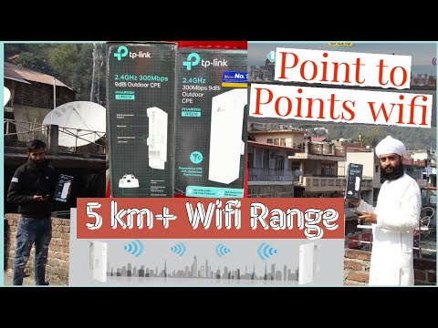 access point outdoor แรงๆ  New 2022  Tp-link CPE 210 WIFI long range Outdoor Access Point | Point to Point | elevator Solution | CPE WIFI