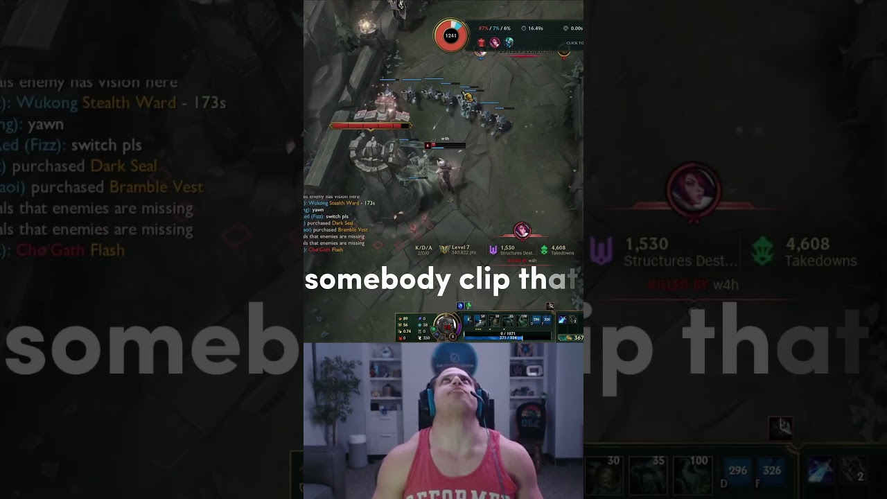 Tyler1 running it down - League of Legends