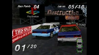 Destruction Derby (Prototype - Jul 31, 1995) PS1 Gameplay