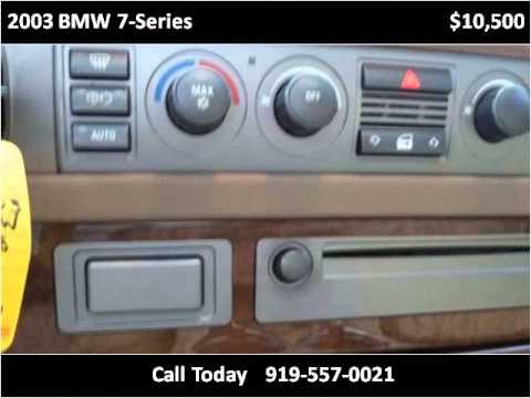 2003 BMW 7-Series Used Cars FUQUAY VARINA NC