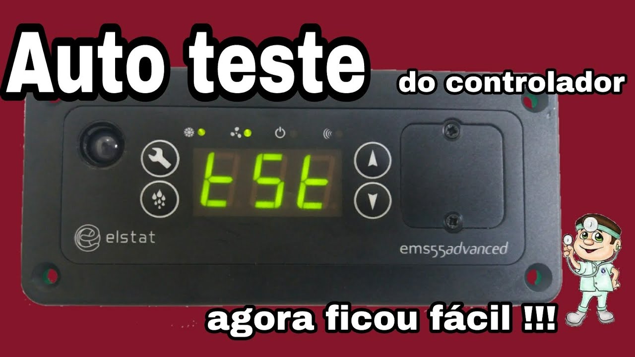 Como fazer o auto teste, controlador esltat ems 55 versão 1.16, coca cola