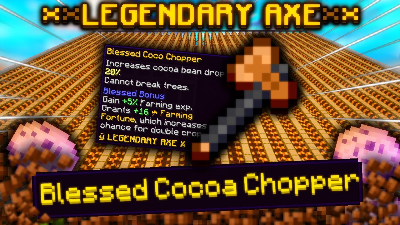 This Axe Is Insane! - Hypixel Skyblock (Cocoa Beans Edition)