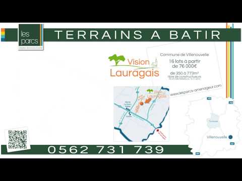 Terrain à vendre Villenouvelle - Les Parcs aménageur lotisseur - Vision Lauragais