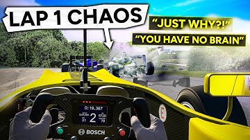 The Most Violent Lap 1 in iRacing F3…