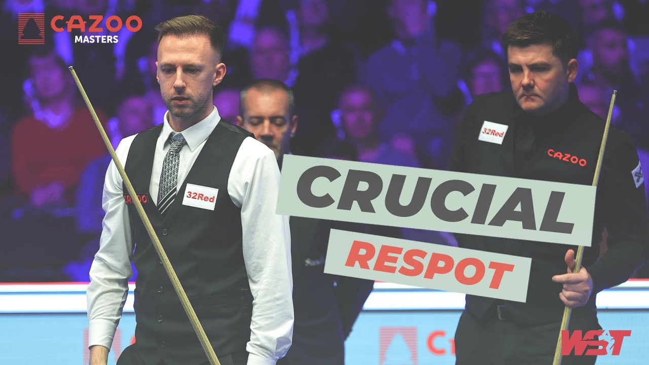 The Turning Point In Judd Trump vs Ryan Day Respotted Black 2023 Cazoo Masters