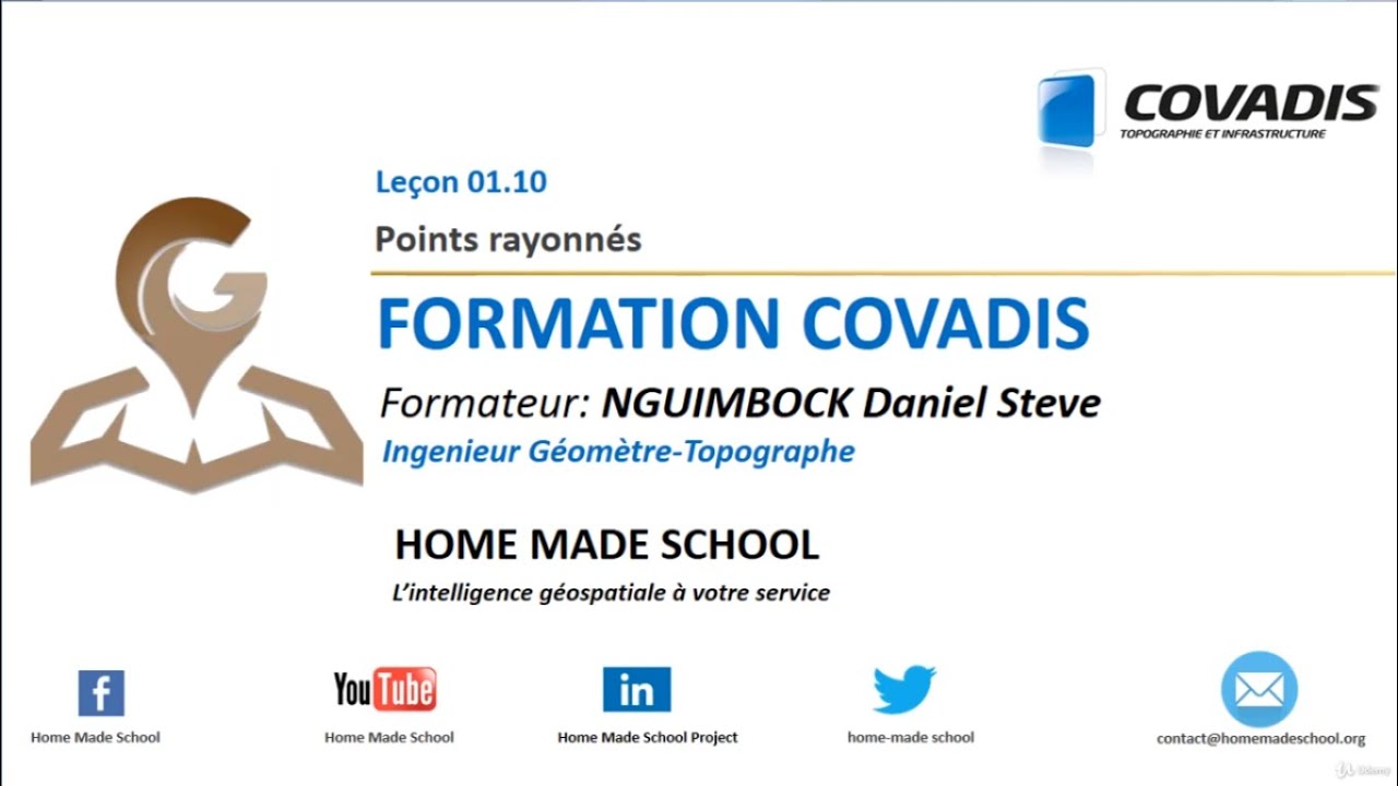 Calcul de Points Rayonnés avec Covadis