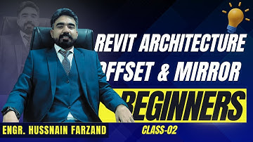 How to use Offset, Mirror along pick axis & Mirror along draw axis Command in Revit| Course |  # 02