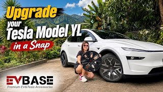 Instantly Upgrade the look of your Tesla | EVBase Mecha Aero Wheel Covers for Tesla Model YL