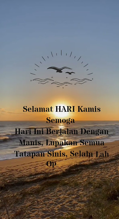 Motivasi Hari Kamis