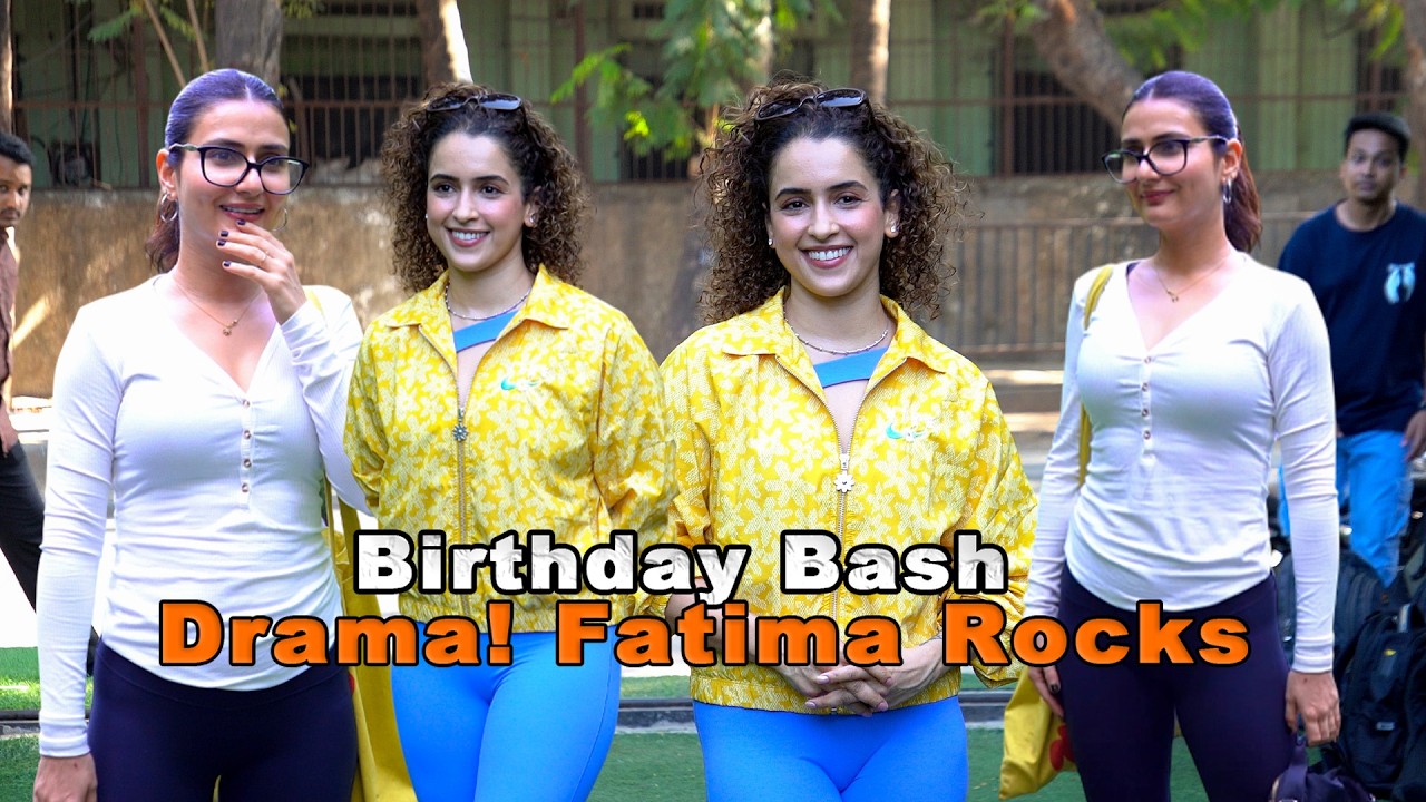 Sanya Malhotra’s Birthday Bash Fatima Sana Shaikh Steals the Show at the Celebration! 😍✨