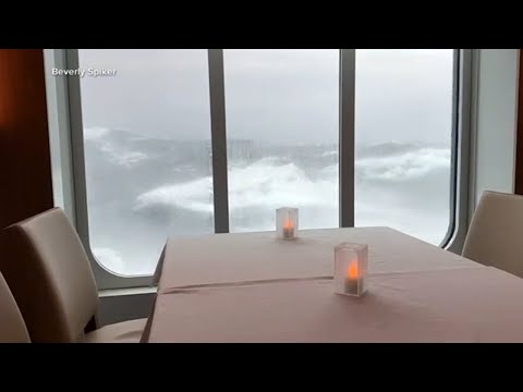 Cruise ship passengers hit by deadly &#039;rogue wave&#039; speak