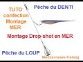 Tuto montage drop shot pche en mer denti et loup