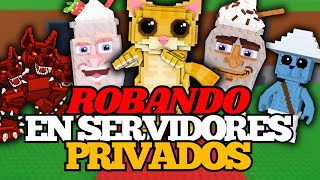 Robando A Estafadores En Servidores Privados De Steal A Brainrot