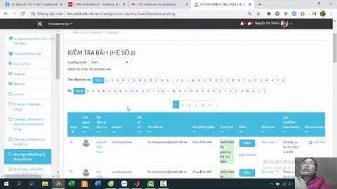 Hướng dẫn cách tạo bài kiểm tra và SV nộp bài KT trên LMS