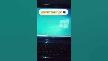 How to restart🔥your pc using shortcut 🗝️ #shorts #viralvideo #shortsvideo