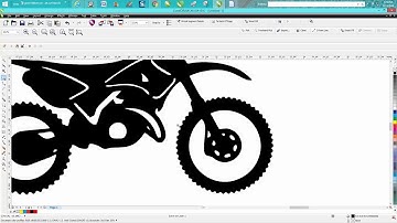 Corel Draw Tips & Tricks Dirt Bike vector all the parts