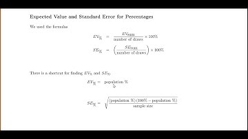 STAT 1040--Ch 20 Sampling Varibaility for Percentages Part 1