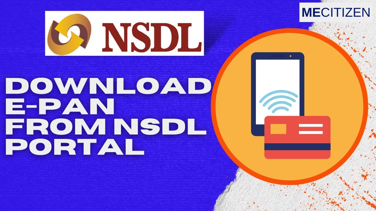 visit the download e pan nsdl portal