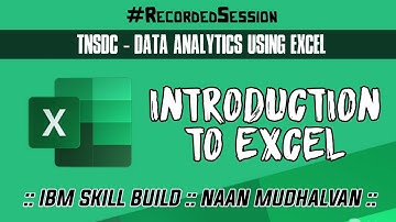 TNSDC - Data Analytics using Excel :: Introduction to Excel :: Week 2 :: IBM Skill Build :: NM