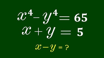 A Nice Algebra Problem | Math Olympiad | Can you solve for x-y=?