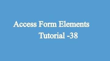 38.Accessing Form Elements | Javascript Beginners Tutorial