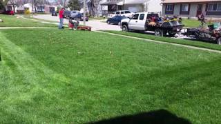 Mowing lawns in Columbus Ohio