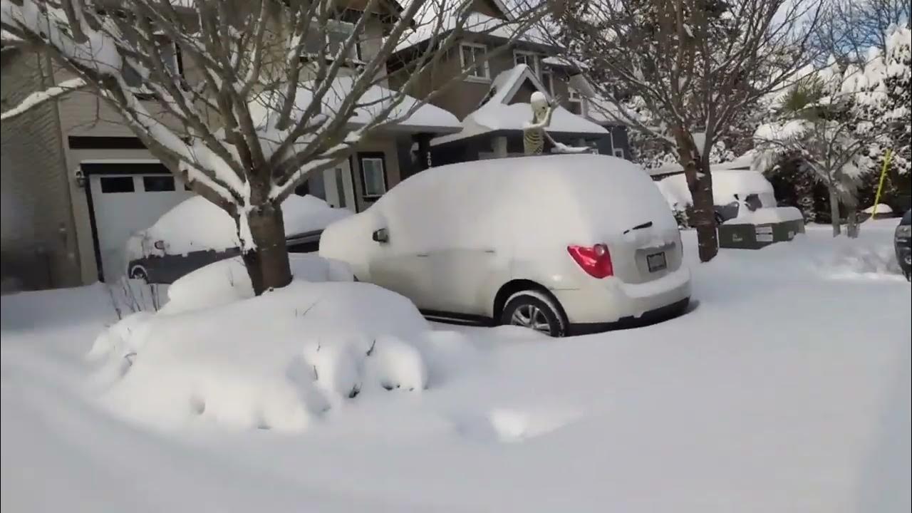 Snow storms in Sooke BC Canada YouTube