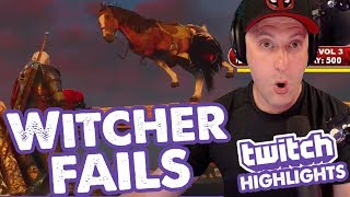 Witcher 3 Fails & Fun Moments TWITCH Highlights From Viewer Clips! // Witcher 3 Wild Hunt Stream