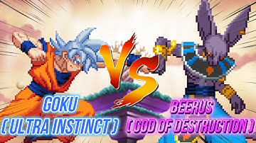 MUI Goku vs Beerus ( Sprite animation )