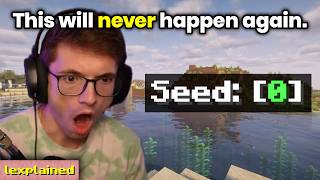 Explaining how this Minecraft world forgot its seed