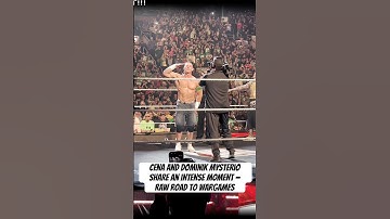 John Cena and Dominik Mysterio Intense Moment — RAW Road to WarGames